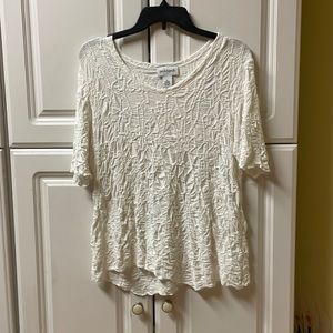 White Imprint Floral Blouse